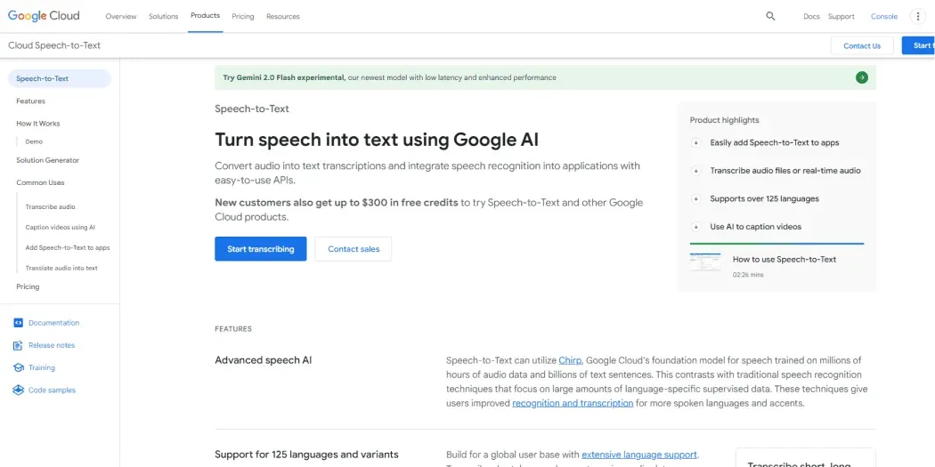 7. Google Cloud Text-to-Speech