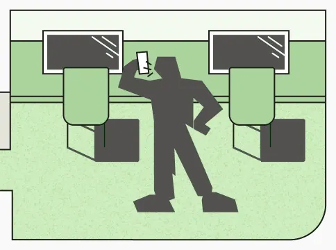 Compliance & Risk scene illustration