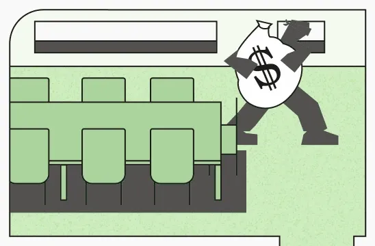 Fraud detection scene illustration