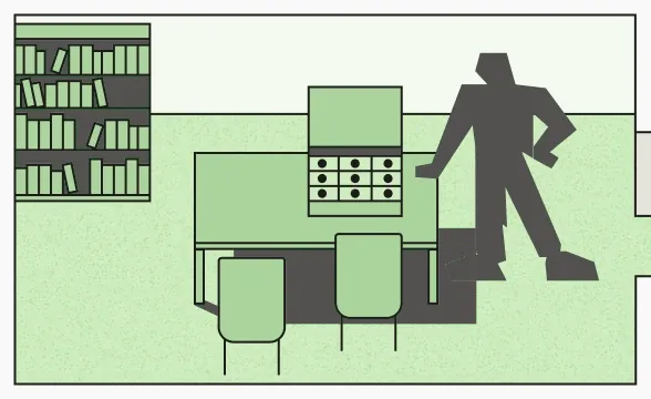 Loan assistance scene illustration