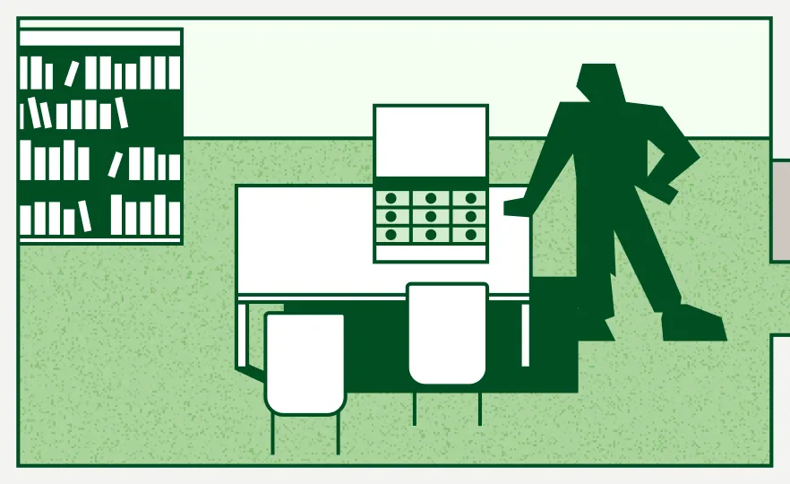 Loan assistance scene illustration