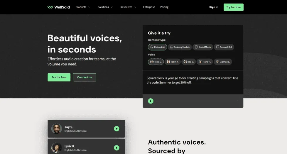 4. WellSaid Labs