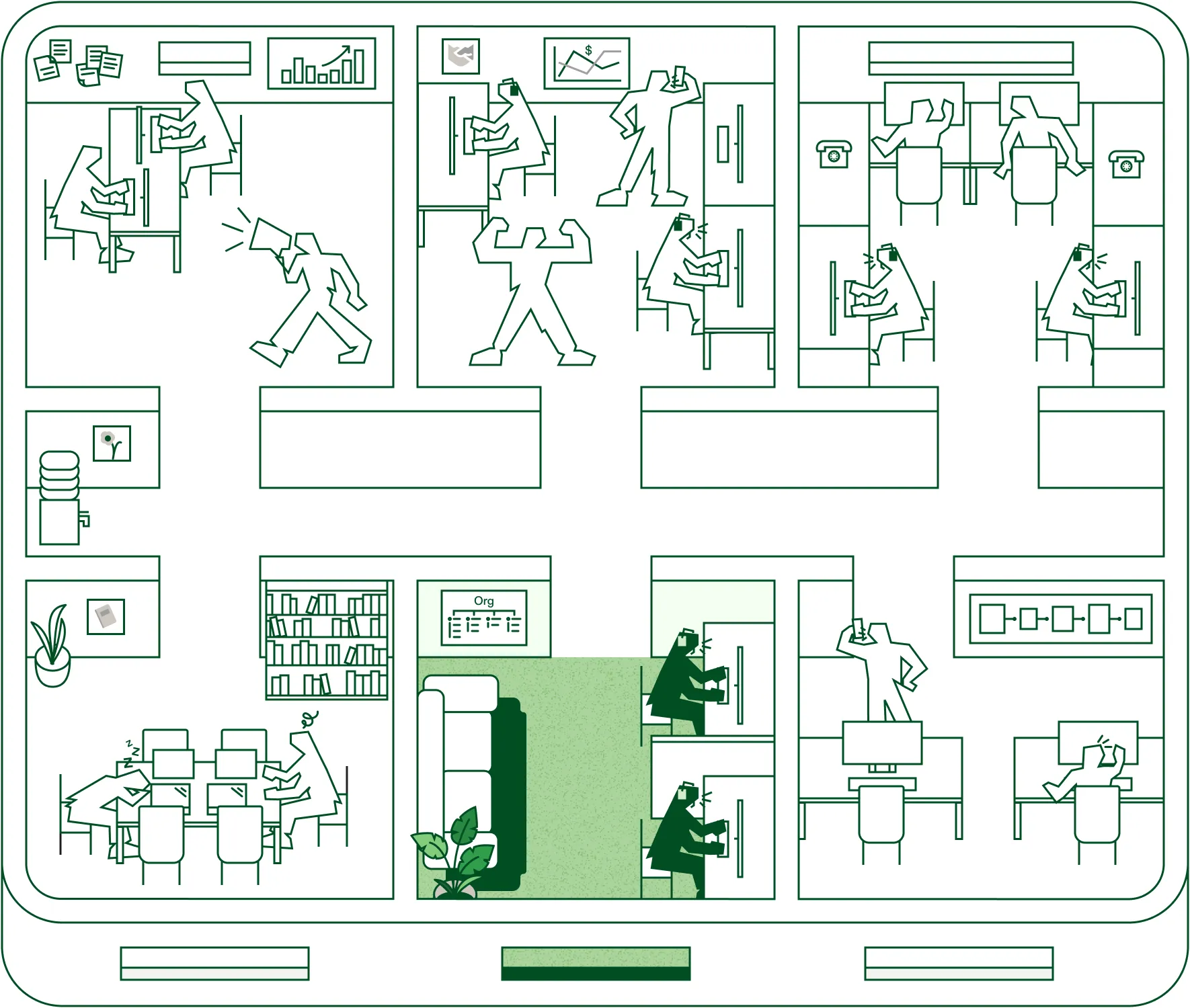 Recruiting room highlighted on the floor plan